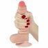 Lovetoy Sliding-Skin - dvoslojni dildo - 18 cm (naravni) 