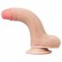 Lovetoy Sliding-Skin - dvoslojni dildo - 18 cm (naravni) 