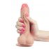 Lovetoy Sliding-Skin - dvoslojni dildo - 18 cm (naravni) 