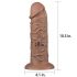 Lovetoy Chubby - dildo z deteljico - 25 cm (naravni) 