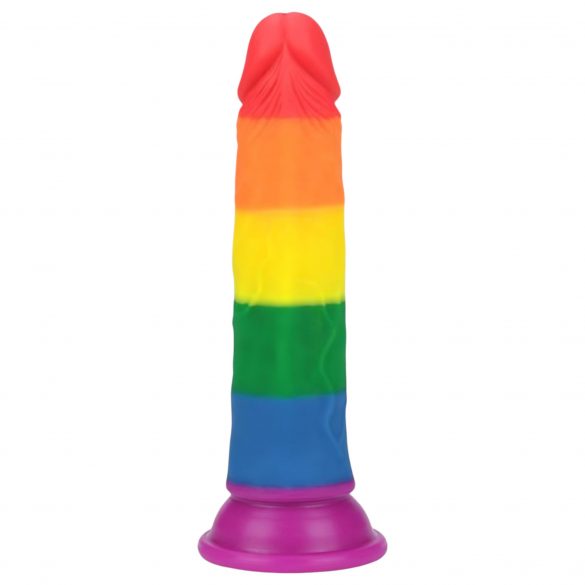 Lovetoy Prider - realistični dildo - 19 cm (mavrica) 