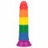 Lovetoy Prider - realistični dildo - 19 cm (mavrica) 