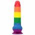 Lovetoy Prider - realistični dildo z modi - 20 cm (mavrica)