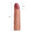 Lovetoy Pleasure X-tender - Naglavna kapa za penis - 19 cm (naravna)