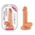 Mr. Rude - pripenjalni dildo s testisi - 17 cm (naravni) 