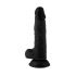 Mr. Rude - pripenjalni dildo za testise - 19 cm (črn)