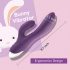 Tracy's Dog Rabbit - vodoodporen klitorisni vibrator na baterije (vijolična) 