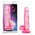 bjours Sweet N Hard 4 - Dildo s testisi (roza) 