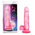 bjours Sweet N Hard 4 - Dildo s testisi (roza) 