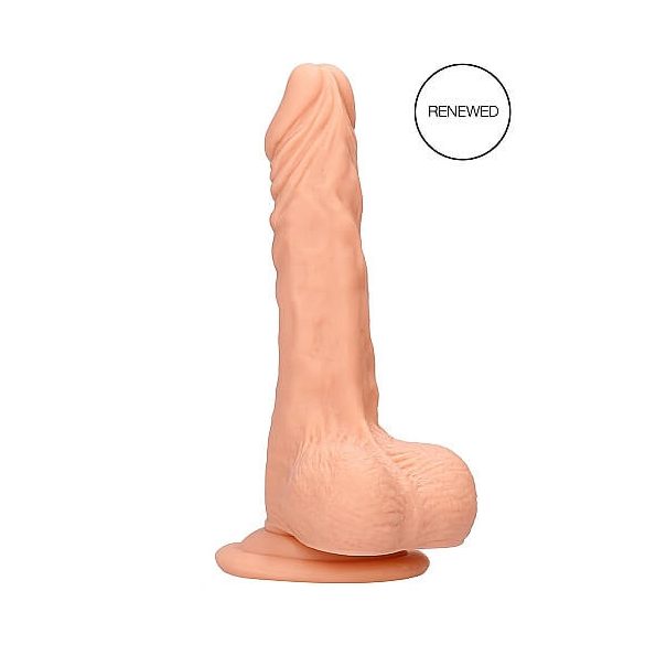 RealRock Dong 7 - realistični dildo s testisi (17 cm) - naravni 