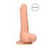 RealRock Dong 7 - realistični dildo s testisi (17 cm) - naravni 