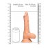 RealRock Dong 9 - realistični dildo z modi (23 cm) - naravni 