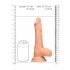 RealRock Dong 9 - realistični dildo z modi (23 cm) - naravni 