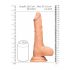 RealRock Dong 10 - realistični dildo s testisi (25 cm) - naravni 