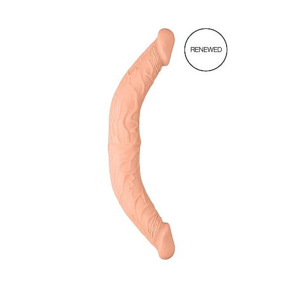 RealRock Double Dong 14 - dvojni dildo (36 cm) - naravni 