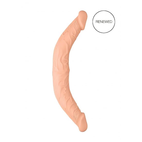 RealRock Double Dong 14 - dvojni dildo (36 cm) - naravni 