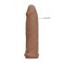 RealRock Penis Sleeve 6 - ovoj za penis (17 cm) - temno naraven 