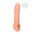 RealRock Penis Sleeve 8 - ovoj za penis (21 cm) - naravni 