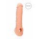 RealRock Penis Sleeve 8 - ovoj za penis (21 cm) - naravni 