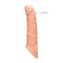 RealRock Penis Sleeve 8 - ovoj za penis (21 cm) - naravni 