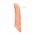 RealRock Penis Sleeve 8 - ovoj za penis (21 cm) - naravni 