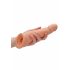 RealRock Penis Sleeve 8 - ovoj za penis (21 cm) - naravni 