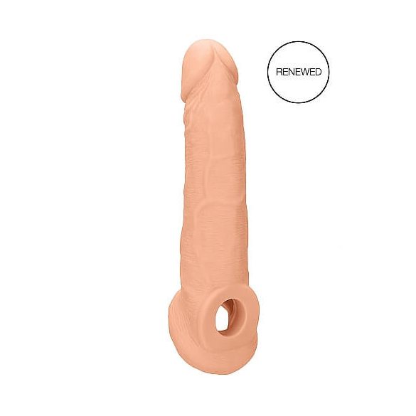 RealRock Penis Sleeve 9 - ovoj za penis (21,5 cm) - naravni 