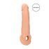 RealRock Penis Sleeve 9 - ovoj za penis (21,5 cm) - naravni 