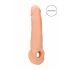 RealRock Penis Sleeve 9 - ovoj za penis (21,5 cm) - naravni 