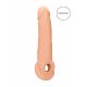 RealRock Penis Sleeve 9 - ovoj za penis (21,5 cm) - naravni 