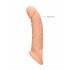 RealRock Penis Sleeve 9 - ovoj za penis (21,5 cm) - naravni 