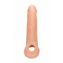 RealRock Penis Sleeve 9 - ovoj za penis (21,5 cm) - naravni 