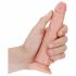 RealRock Slim - lepljiv, realističen dildo - 15,5 cm (naravni) 