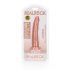 RealRock Slim - lepljiv, realističen dildo - 15,5 cm (naravni) 