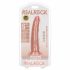 RealRock Slim - lepljiv, realističen dildo - 15,5 cm (naravni) 