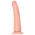 RealRock Slim - lepljiv, realističen dildo - 15,5 cm (naravni) 