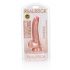 RealRock Curved - realistični dildo s testisi - 15,5 cm (naravni) 