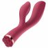 Raytech Rose - Vodoodporni vibrator z rogom za polnjenje (rdeč)