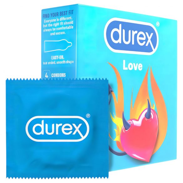 Durex kondom Love - Easy-on kondom (4 kos)