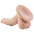 Dr. Skin 4 - vibrator za pripenjanje testisov - naravni (12 cm) 