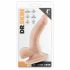 Dr. Skin 4 - vibrator za pripenjanje testisov - naravni (12 cm) 