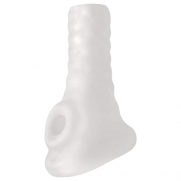 Perfect Fit Breeder - odprt ovoj za penis (10 cm) - mlečno bela 