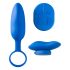 Platanomelón Mobi - akumulatorski, brezžični vibrator set - 2-delni (moder) 