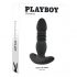 Playboy - akumulatorski analni vibrator (črna)