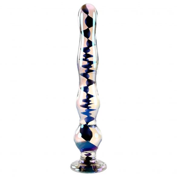 Playboy Jewels - Valovit stekleni dildo (prozoren)