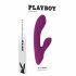 Playboy Bitty Bunny - polnilni vibrator s stimulatorjem za klitoris (roza)