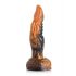 Creature Cocks Ravager - teksturiran silikonski dildo - 20 cm (oranžna)