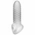 Fat Boy Checker Box - ovitek za penis (15 cm) - mlečno bela 