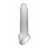 Fat Boy Checker Box - ovitek za penis (17 cm) - mlečno bela 