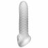 Fat Boy Checker Box - ovitek za penis (17 cm) - mlečno bela 